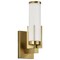 Nuvo Roselle - 1 Light Vanity - Natural Brass with White Glass 60/8041 - alternate 1